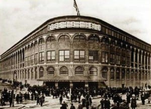Ebbets Field, anchor of Brooklyn’s diverse communities , pictured on its opening day in 1913