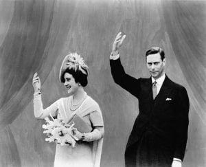 H.R.H.KingGeorge VI and Queen Elizabeth visiting the fair on June 10, 1939. The season before the British Pavillion bombing