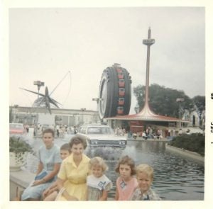 Family Photo at the 1964/65 World's Fair, 1965. Via the Knoetgen Private Collection. 