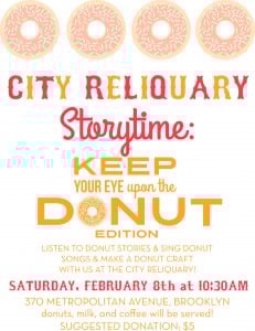 Donut Story Time at the City Reliquary