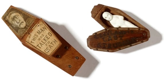 "Talked to Death" artifact, late 1890s. From the Museum of Democracy.