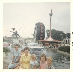 Family Photo at the 1964/65 World's Fair, 1965. Via the Knoetgen Private Collection.